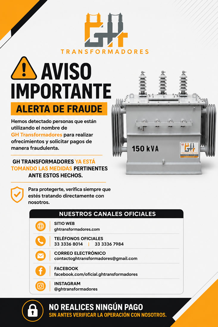 Aviso GH Transformadores